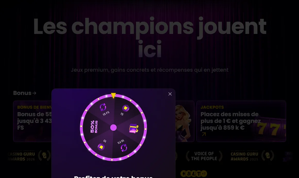 iWild Casino — 550% de bonus + 400 Spins Gratuits sur 3 dépôts